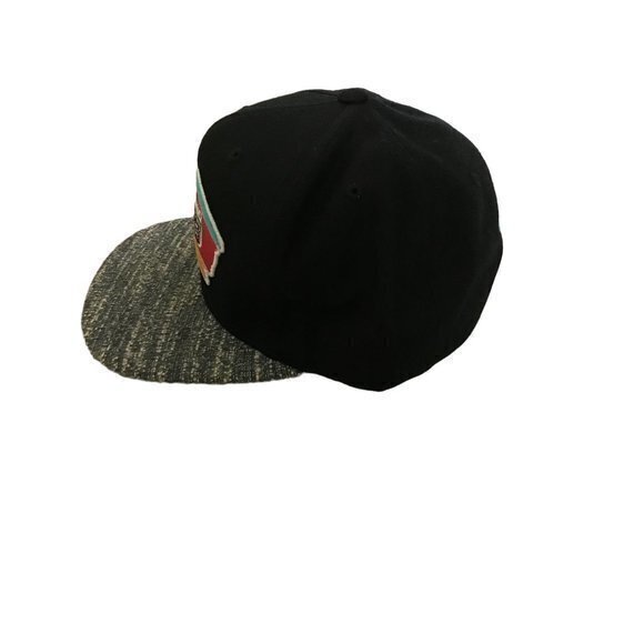 Vintage San‎ Antonio Spurs Flat Bill SnapBack Hat Mitchell Ness Hardwood Classic - Picture 4 of 9